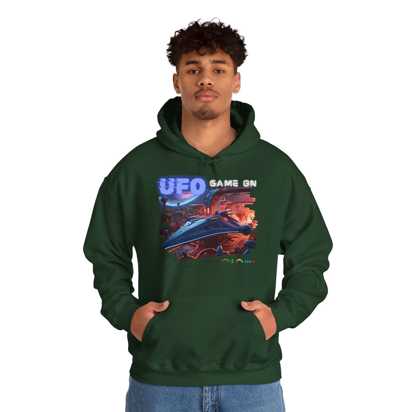 UFO Hoodie, Alien heavy blend hoodie, 3 colours, AUS-USA-CAN warehouse, local post.
