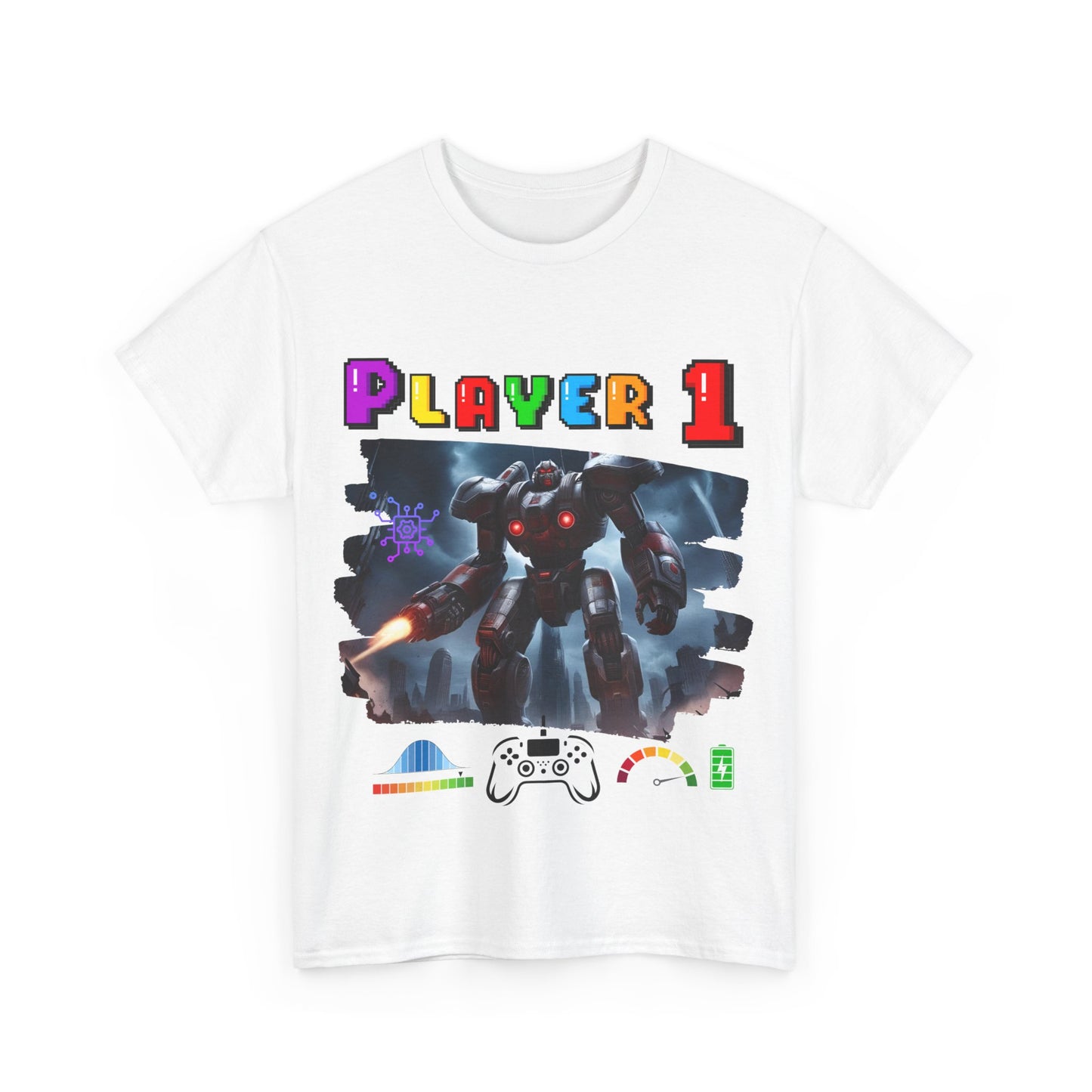 Player 1 T-Shirt, Gaming Tee 100% Top Range Cotton from the USA, 2 Colours, AUS-USA-CAN warehouse, local post.