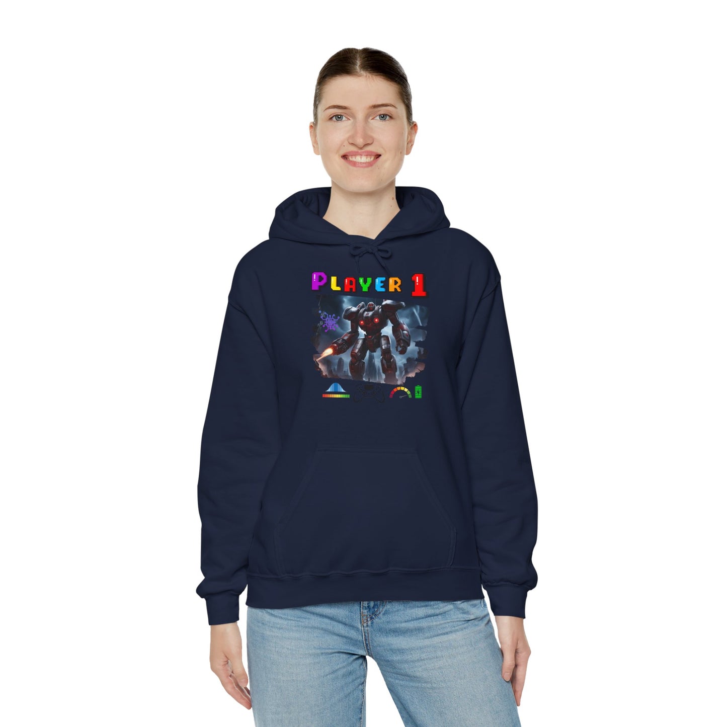 Player 1 Hoodie, Heavy Blend Hoodie, 3 colours, AUS-USA-CAN warehouse.