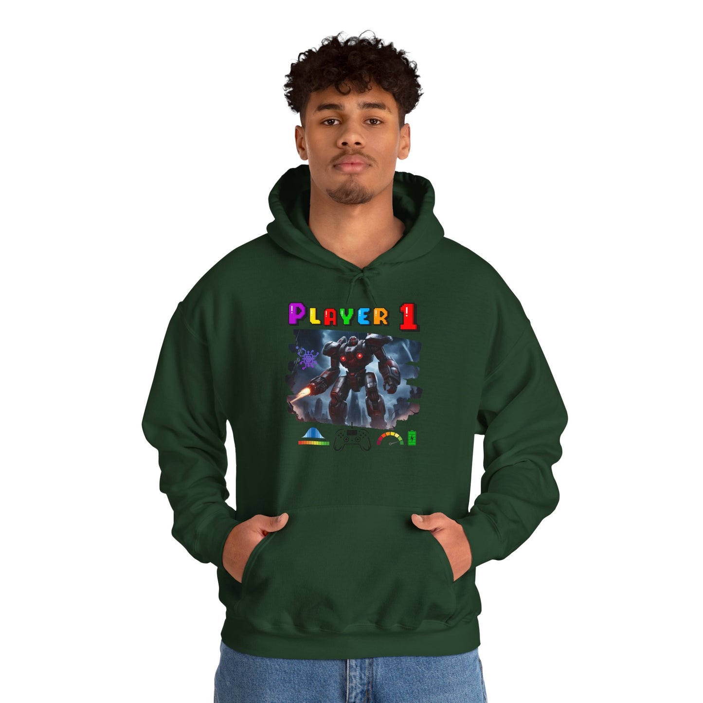 Player 1 Hoodie, Heavy Blend Hoodie, 3 colours, AUS-USA-CAN warehouse.