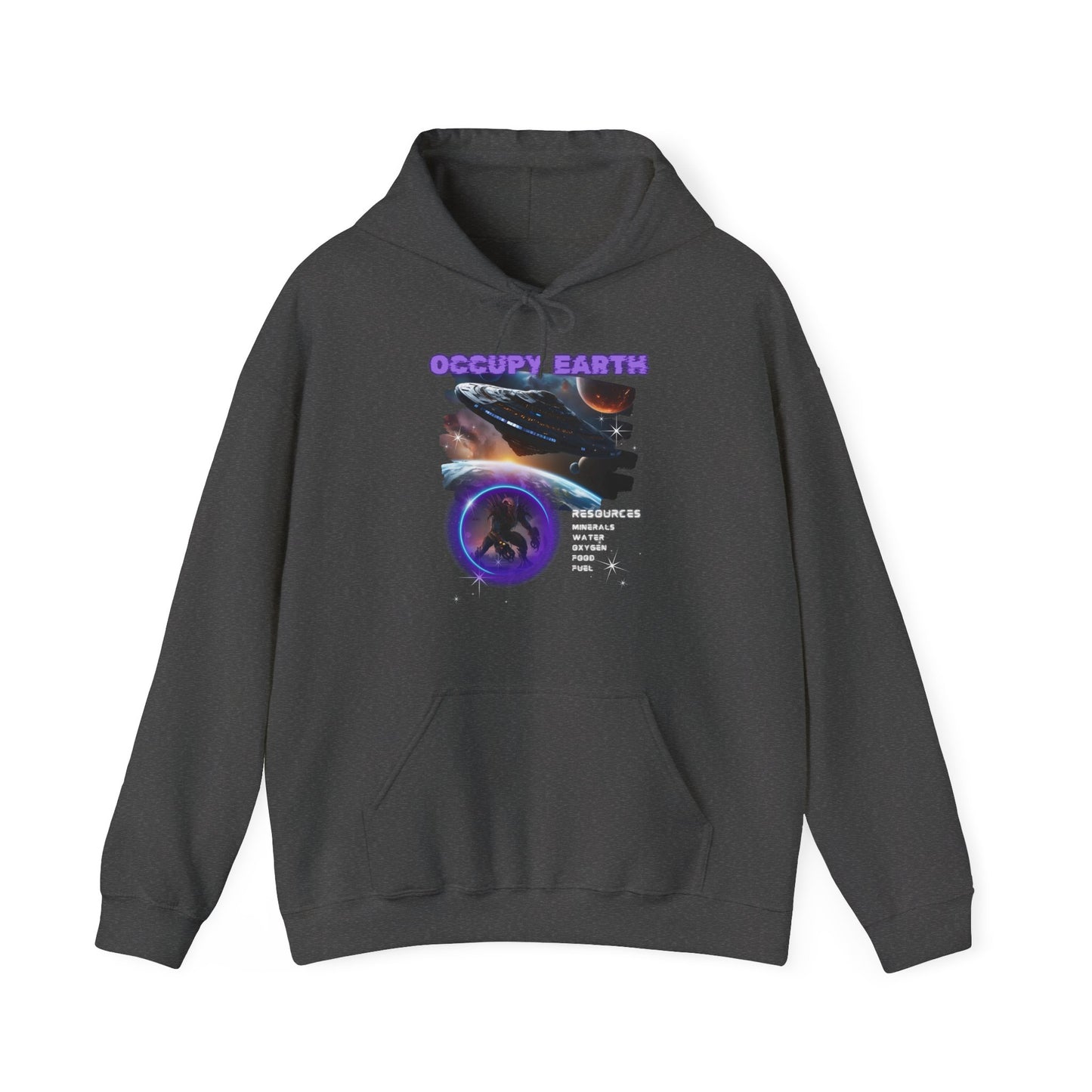 Occupy Earth hoodie, Gaming heavy blend hoodie, 5 colours, AUS-USA-CAN warehouse.