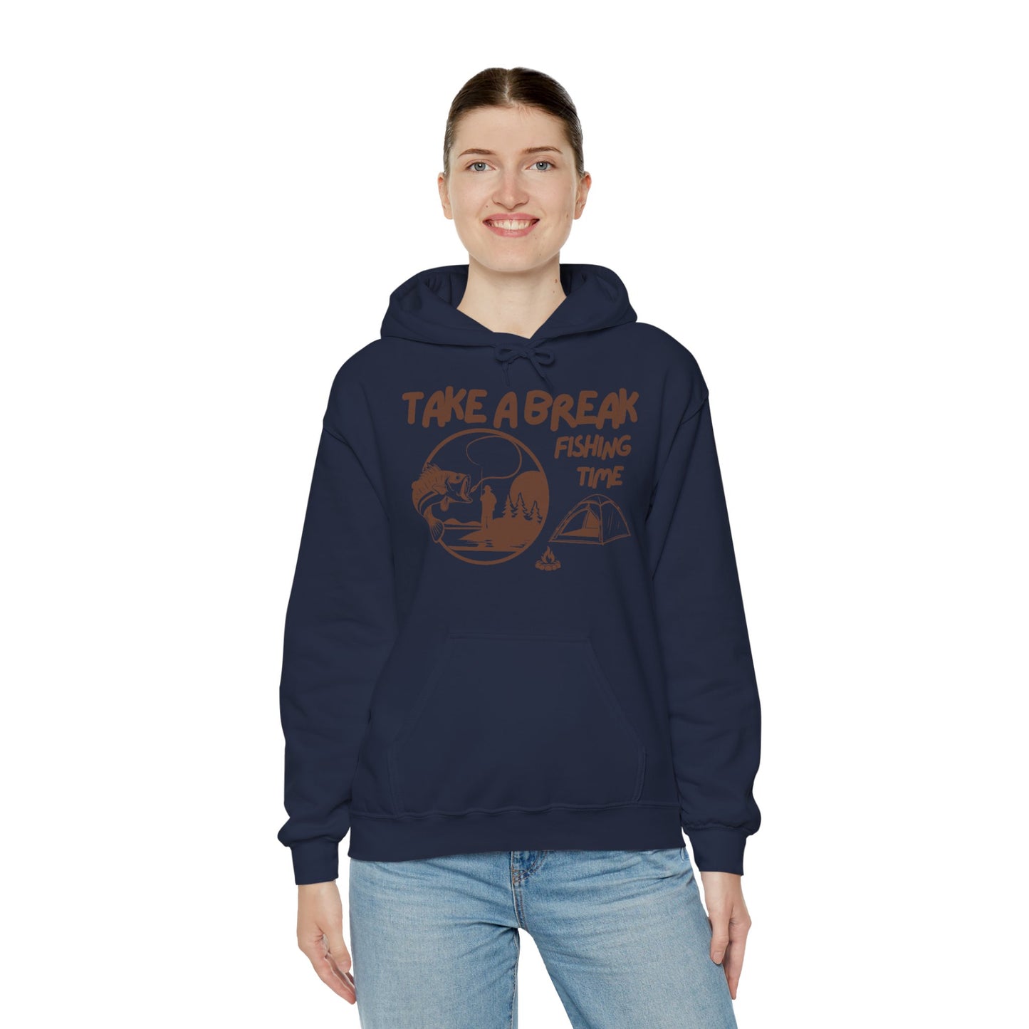 Take a break Hoodie, Fishing Hoodie, Salty lifestyle Hoodie, Unisex Heavy Blend Sweatshirt, 6 colours, different sizes, Top quality, AU warehouse.