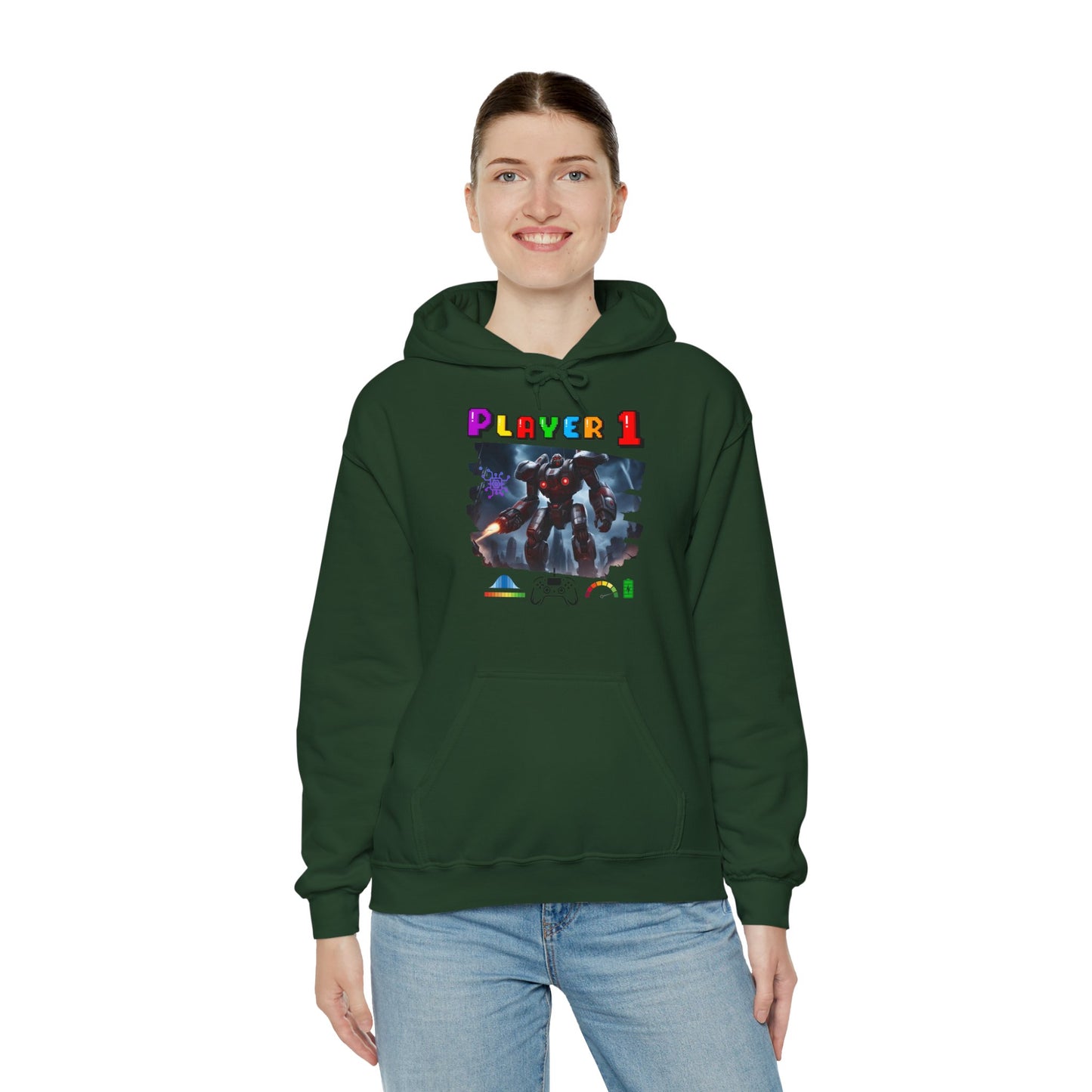 Player 1 Hoodie, Heavy Blend Hoodie, 3 colours, AUS-USA-CAN warehouse.
