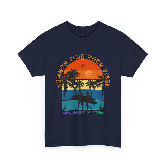 Salty lifestyle T-shirt, Surfing T-shirt, Top quality cotton, 4 Colours, different sizes, AUS Post.