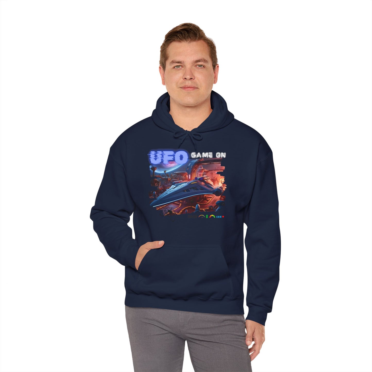 UFO Hoodie, Alien heavy blend hoodie, 3 colours, AUS-USA-CAN warehouse, local post.