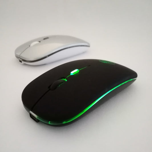 Wireless Mouse, Bluetooth RGB Rechargeable Mouse, Wireless Silent Mouse, LED Backlit, Ergonomic Gaming Mouse For Laptop, PC, Tablet, iPad, Free Post.