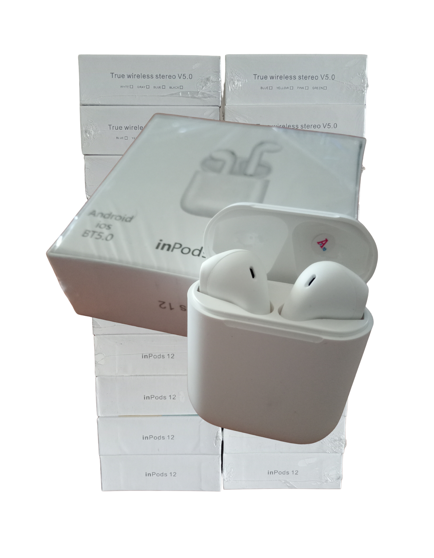 inPods 12 Matte White Wireless Earbuds, AUS Post.