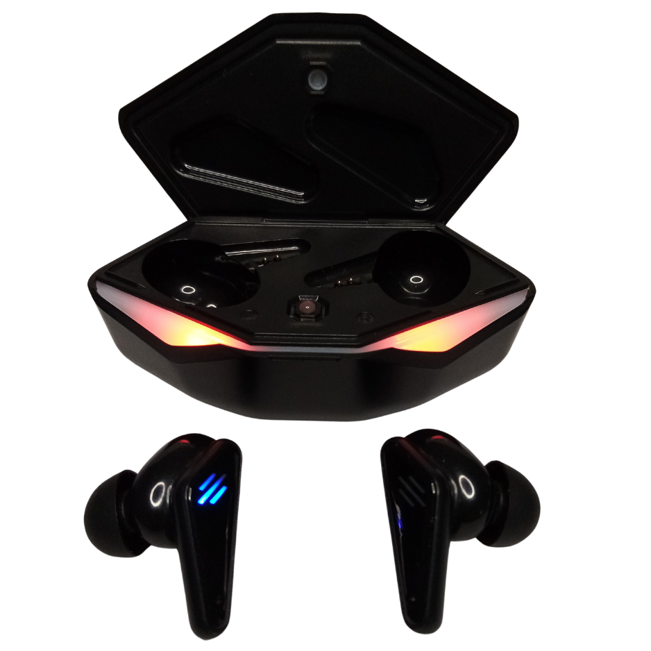 Bluetooth Earbuds PRO series with powerful stereo sound, USB Rechargeable, Super Bass, LED Light, Low Latency delay, Bluetooth for Mobil phone, Tablet, Laptop, PC, TV.