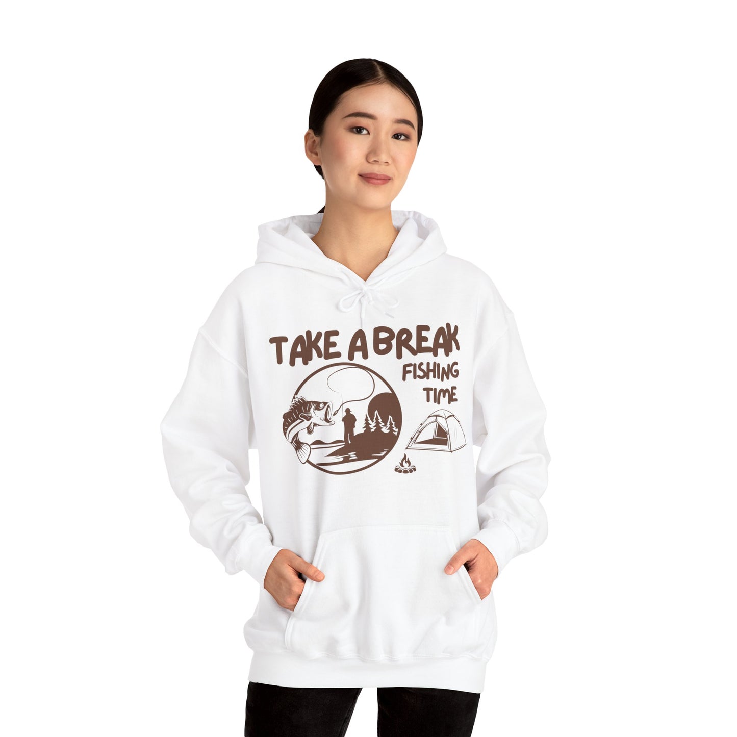 Take a break Hoodie, Fishing Hoodie, Salty lifestyle Hoodie, Unisex Heavy Blend Sweatshirt, 6 colours, different sizes, Top quality, AU warehouse.
