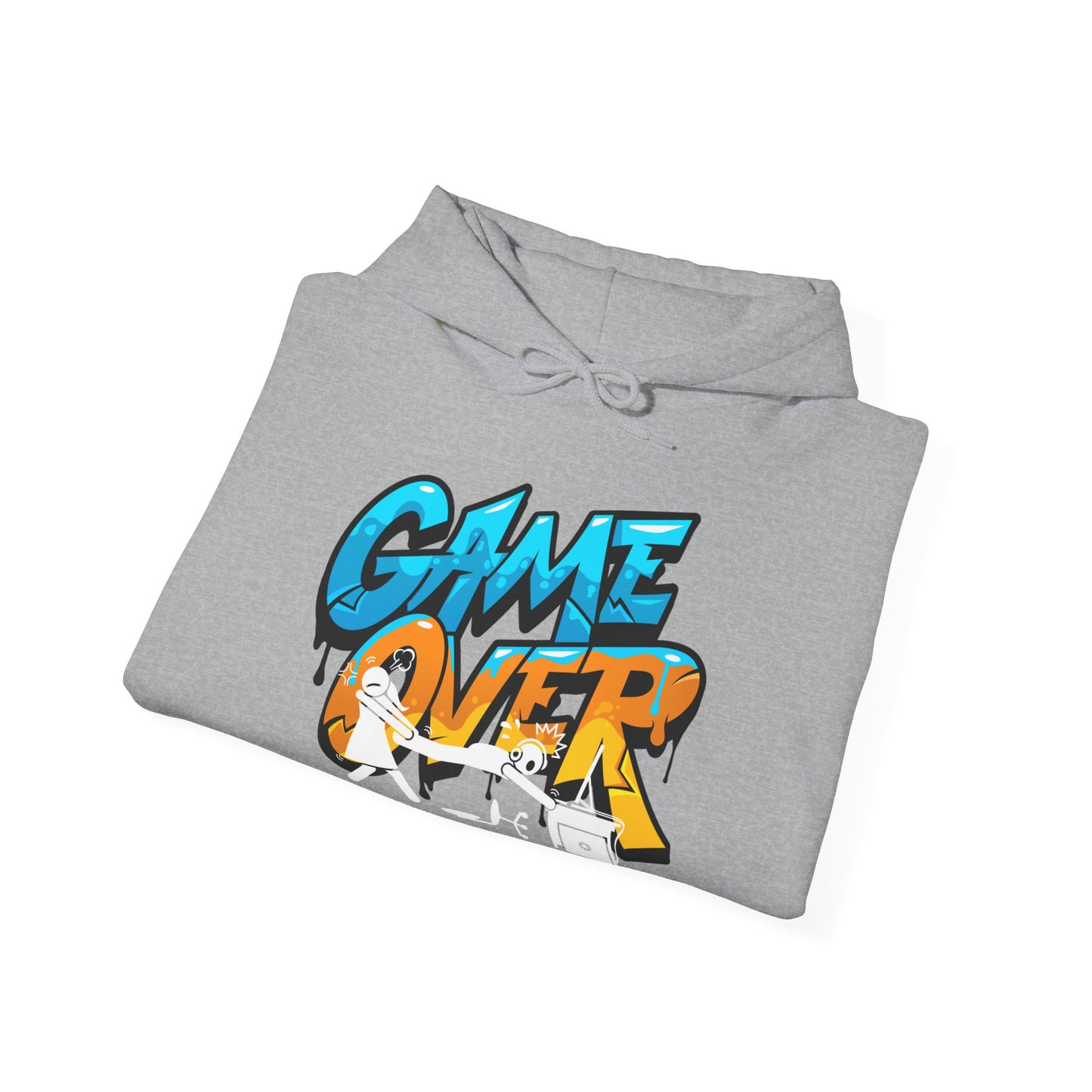 Game Over Hoodie, Gamer Hoodie, Gaming Unisex Heavy Blend™ Hooded Sweatshirt, 4 colours, AUS-USA-CAN warehouses, Free post.