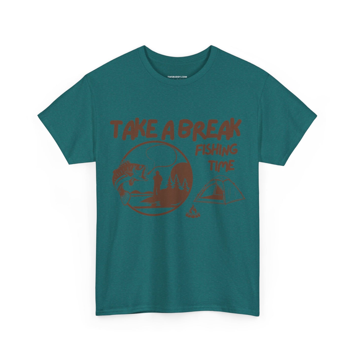 Take a Brake T-shirt. Fishing T-shirt, Unisex Heavy Cotton Tee, Top quality Cotton. 7 colours, AU warehouse.