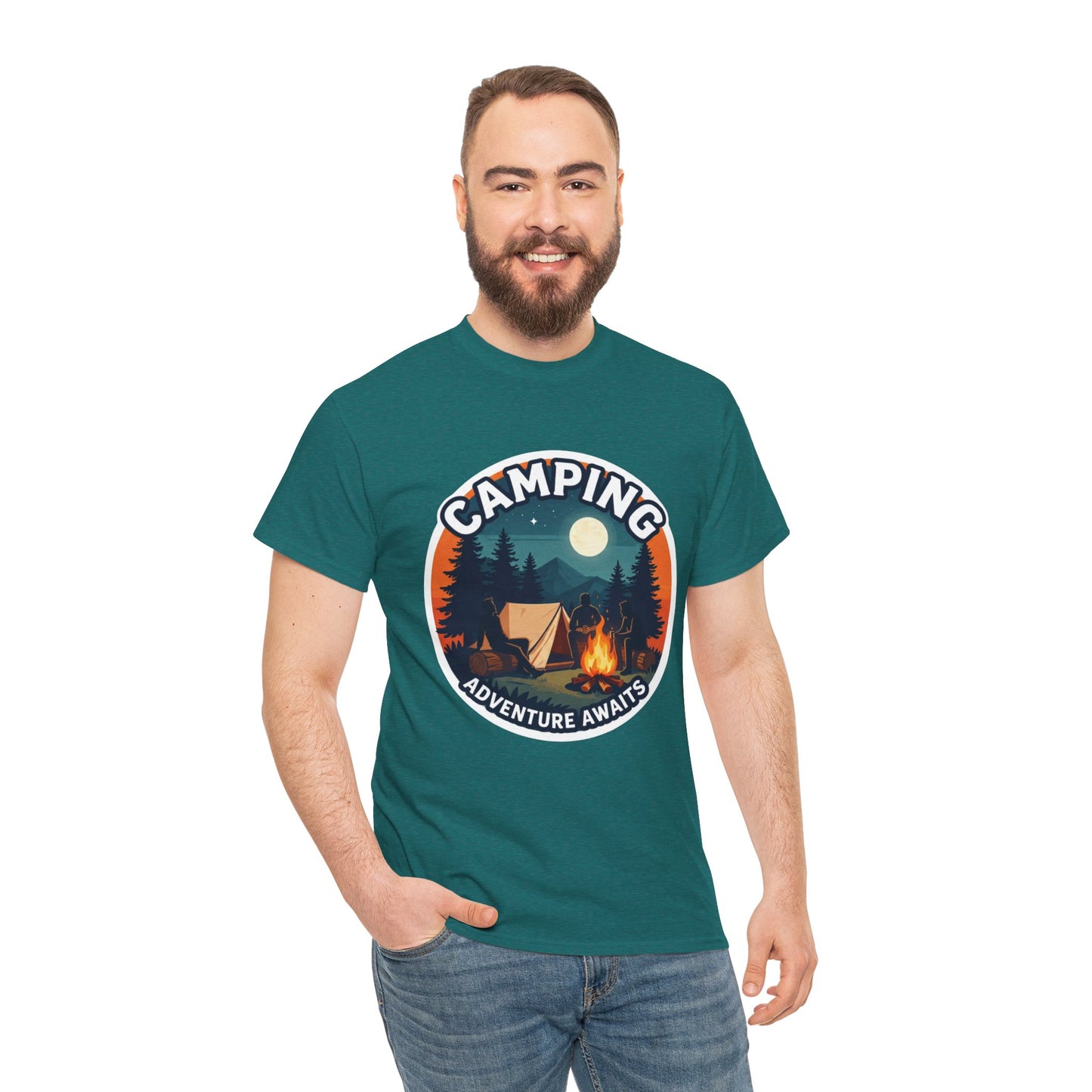 Camping T-shirt, Holiday T-shirt, Top quality cotton, 6 Colours, Different sizes, AU post.