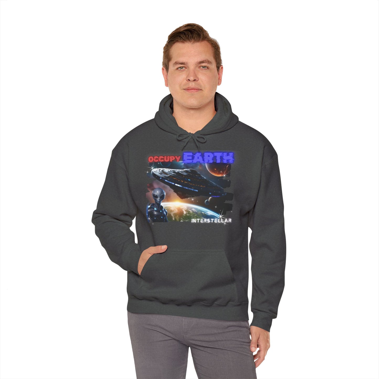 Occupy Earth hoodie, Gaming heavy blend hoodie, 5 colours, AUS-USA-CAN warehouse.