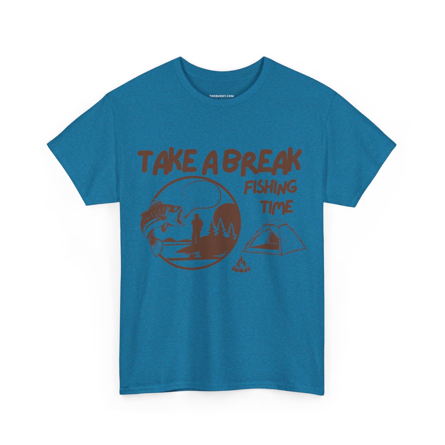 Take a Brake T-shirt. Fishing T-shirt, Unisex Heavy Cotton Tee, Top quality Cotton. 7 colours, AU warehouse.