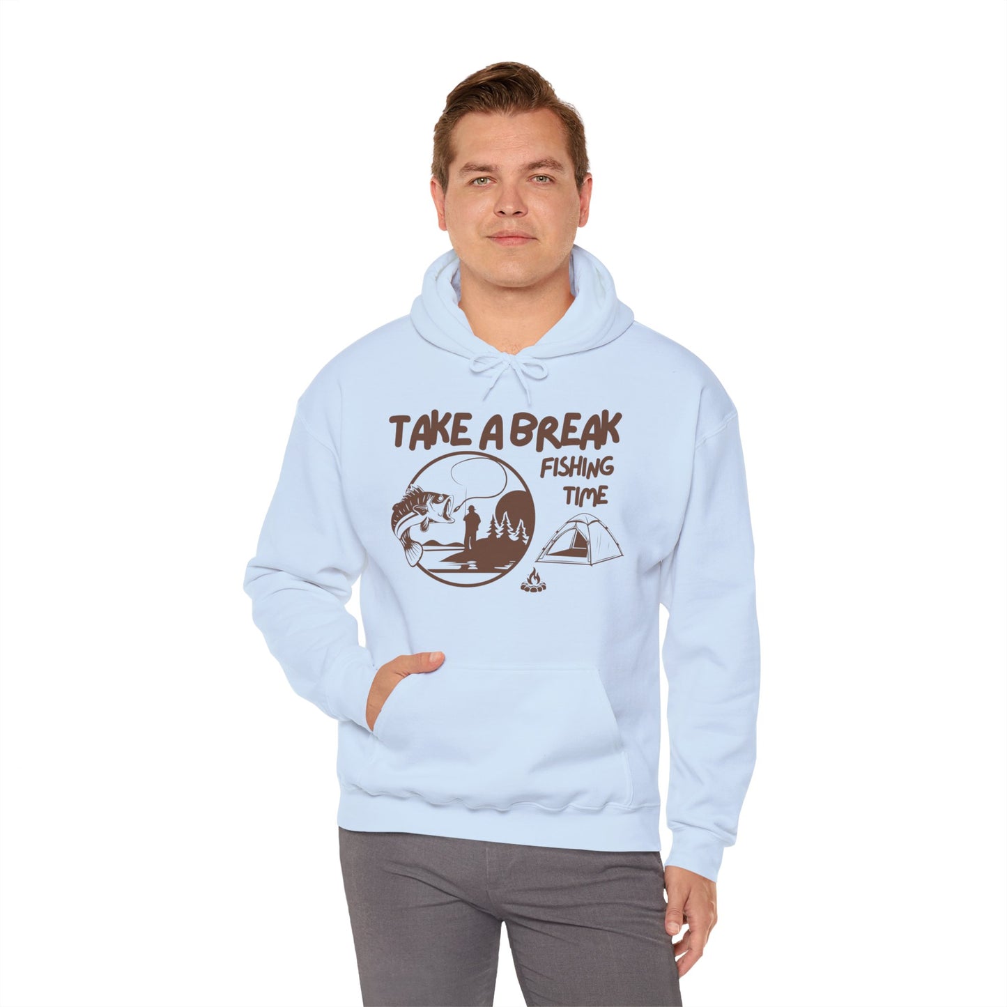 Take a break Hoodie, Fishing Hoodie, Salty lifestyle Hoodie, Unisex Heavy Blend Sweatshirt, 6 colours, different sizes, Top quality, AU warehouse.