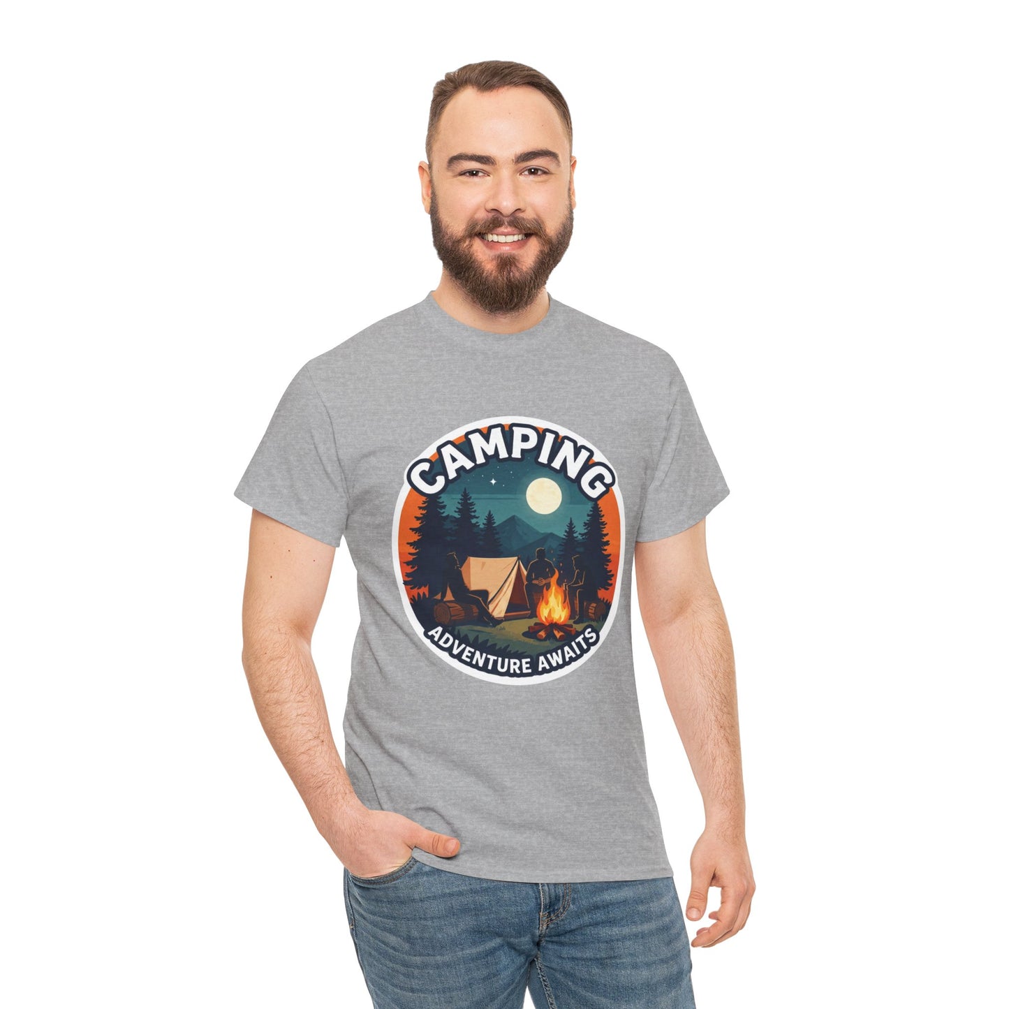 Camping T-shirt, Holiday T-shirt, Top quality cotton, 6 Colours, Different sizes, AU post.