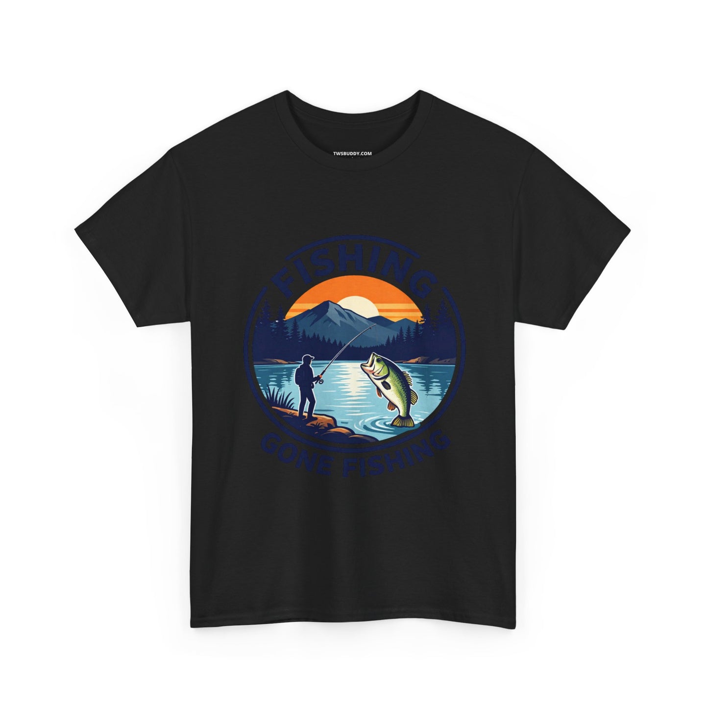 Fishing T-shirt, Gone fishing T-shirt, Top quality cotton, 4 colours, different sizes, AU warehouse.