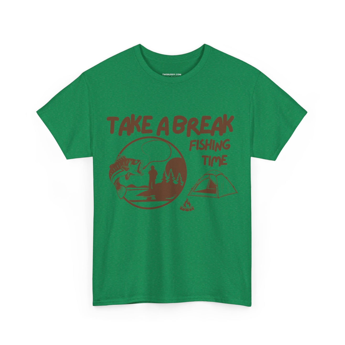 Take a Brake T-shirt. Fishing T-shirt, Unisex Heavy Cotton Tee, Top quality Cotton. 7 colours, AU warehouse.