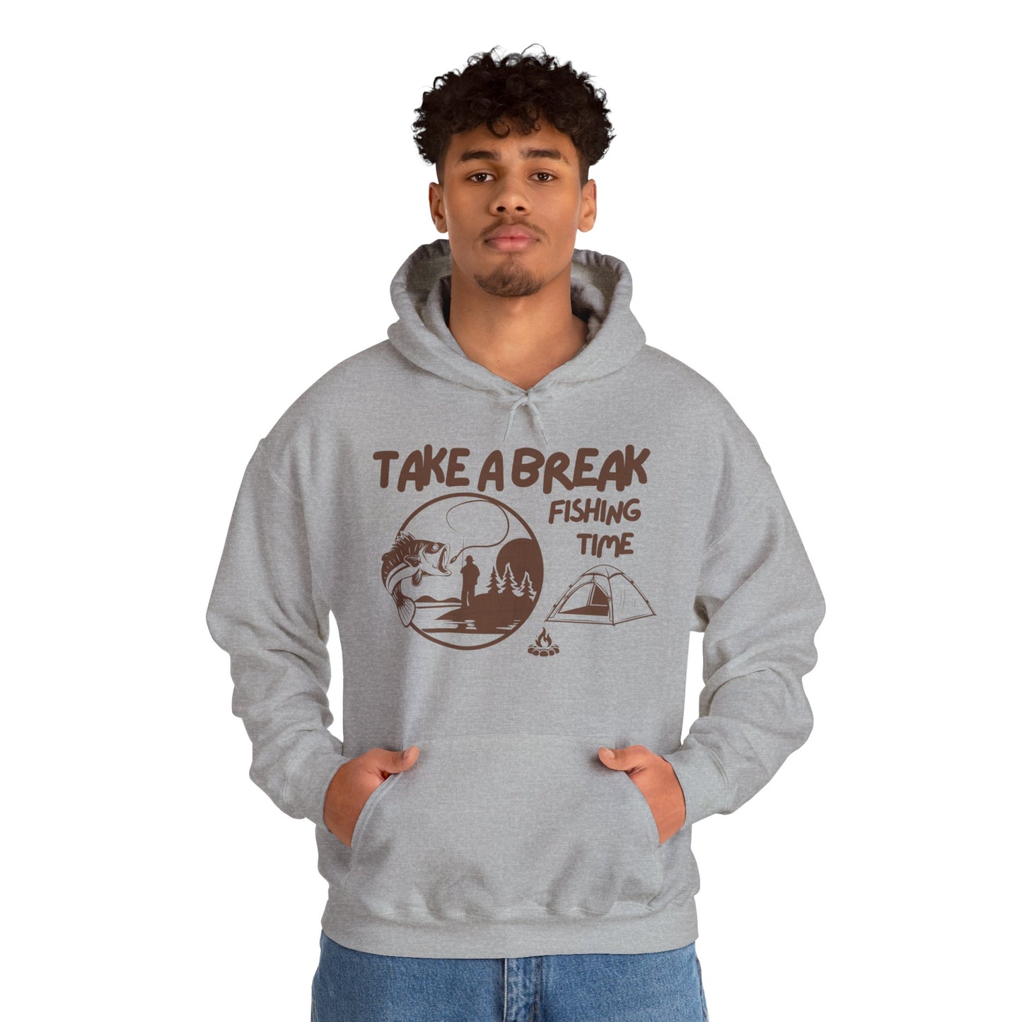 Take a break Hoodie, Fishing Hoodie, Salty lifestyle Hoodie, Unisex Heavy Blend Sweatshirt, 6 colours, different sizes, Top quality, AU warehouse.