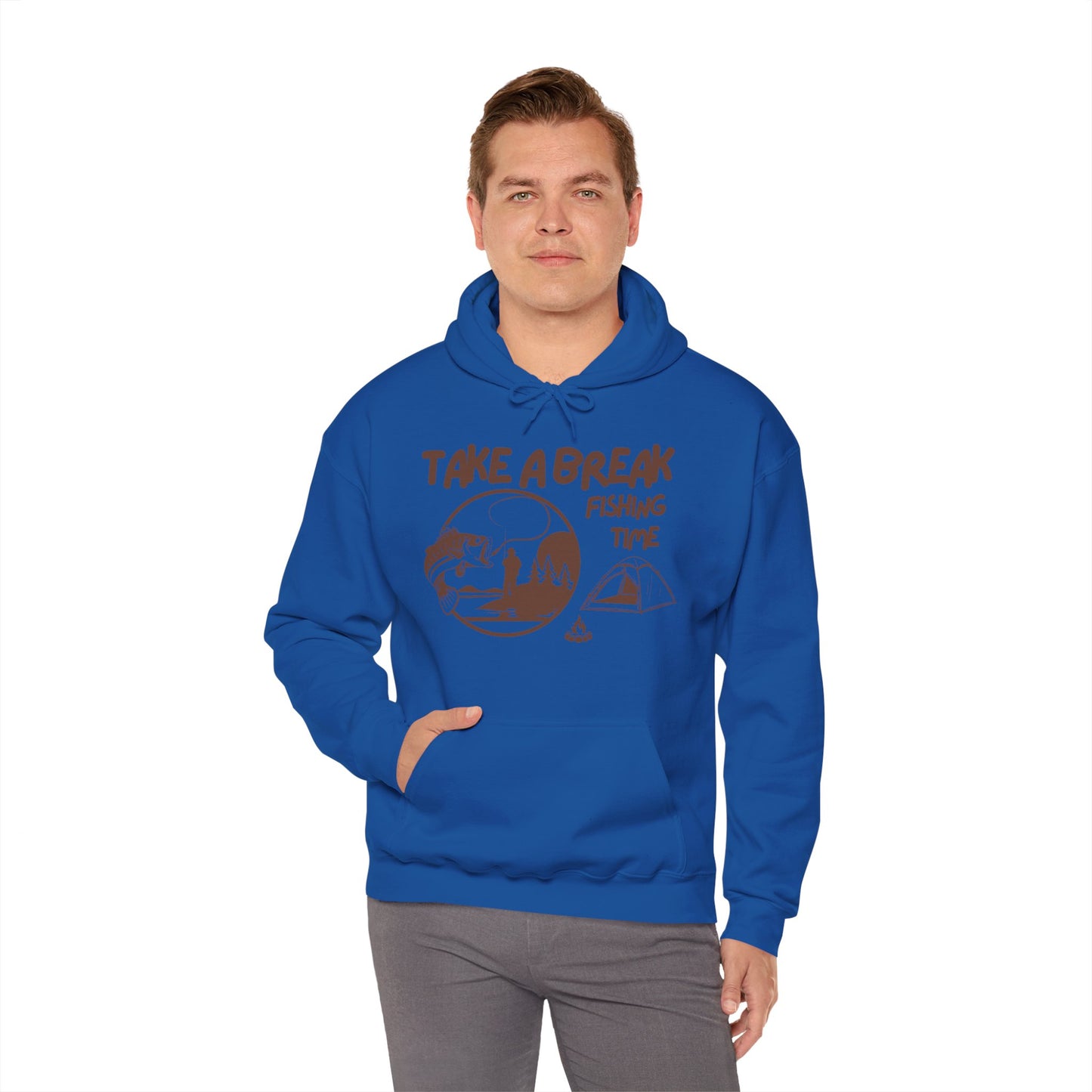 Take a break Hoodie, Fishing Hoodie, Salty lifestyle Hoodie, Unisex Heavy Blend Sweatshirt, 6 colours, different sizes, Top quality, AU warehouse.
