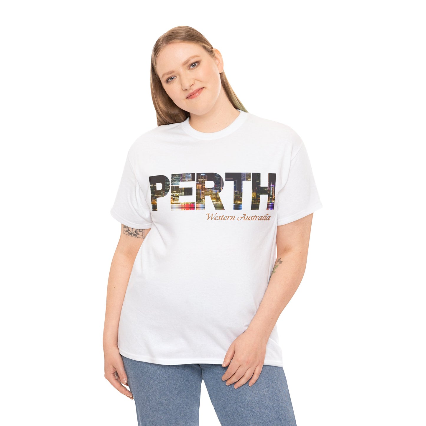 Perth WA T-Shirt, Perth CBD Tee 100% Cotton, 3 Colours, AUS-USA-CAN warehouse, local post.