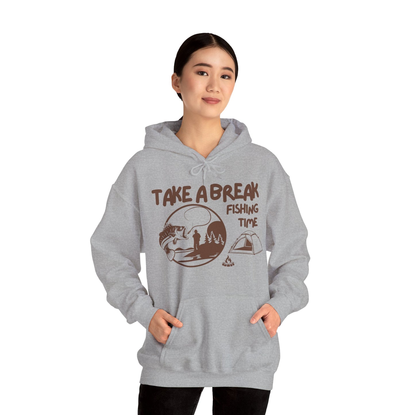 Take a break Hoodie, Fishing Hoodie, Salty lifestyle Hoodie, Unisex Heavy Blend Sweatshirt, 6 colours, different sizes, Top quality, AU warehouse.