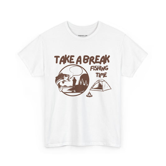 Take a Brake T-shirt. Fishing T-shirt, Unisex Heavy Cotton Tee, Top quality Cotton. 7 colours, AU Post..