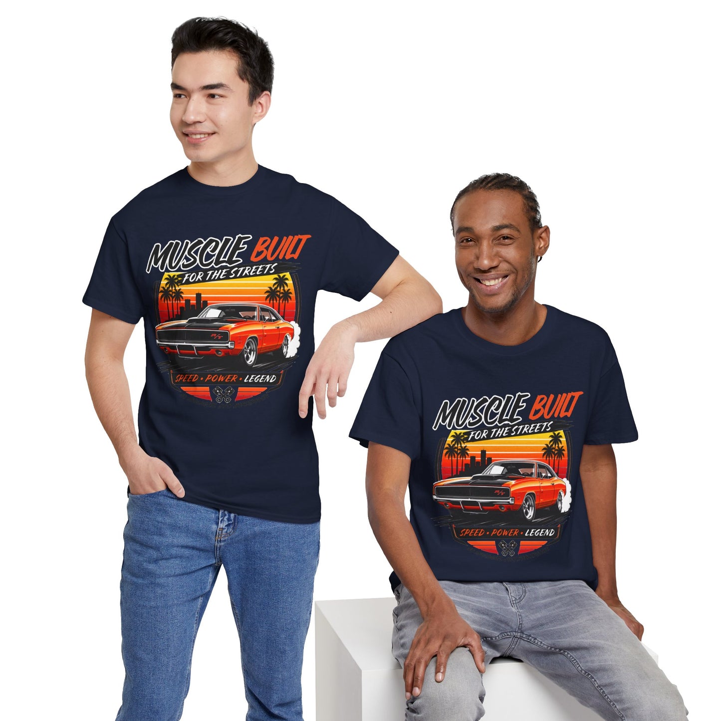 Classic Muscle Car & Hot Rod Graphic T-shirt.