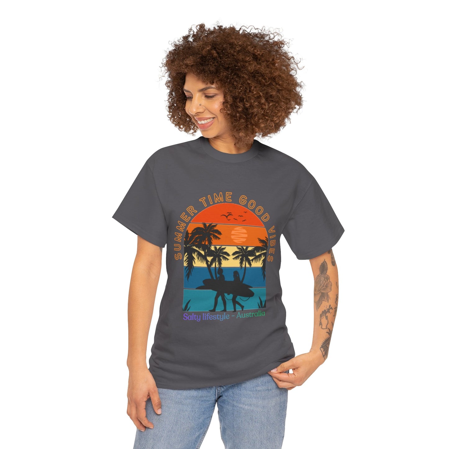 Salty lifestyle Surf & Beach Graphics Tee.