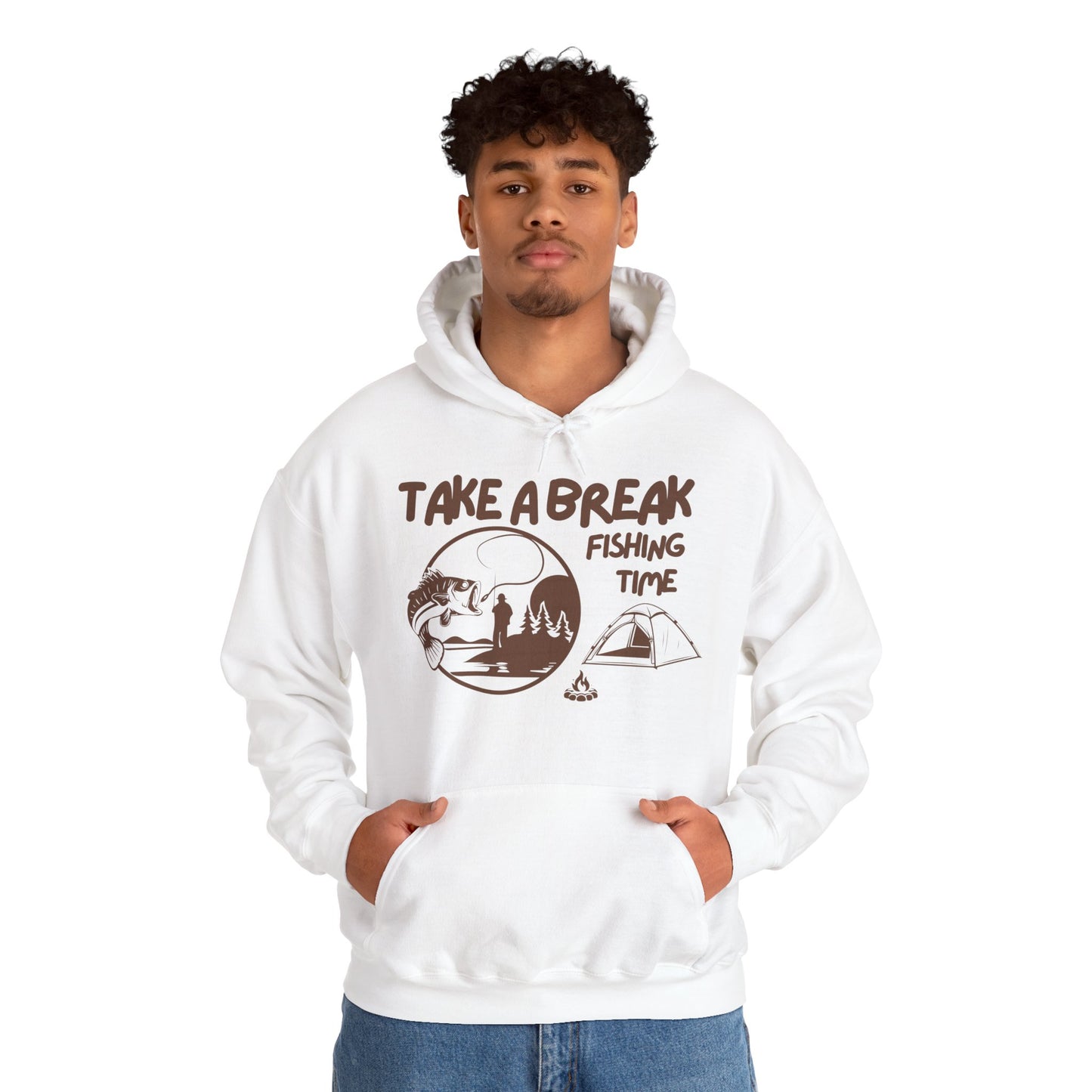 Take a break Hoodie, Fishing Hoodie, Salty lifestyle Hoodie, Unisex Heavy Blend Sweatshirt, 6 colours, different sizes, Top quality, AU warehouse.