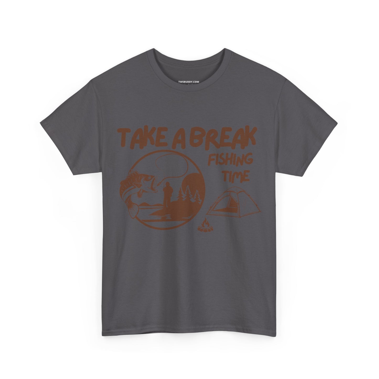 Take a Brake T-shirt. Fishing T-shirt, Unisex Heavy Cotton Tee, Top quality Cotton. 7 colours, AU warehouse.