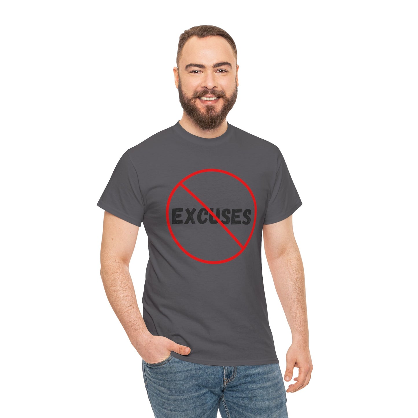 No Excuses T-Shirt, Gamer Tee 100% Cotton, 6 Colours, AUS - USA - CAN warehouse, free post.