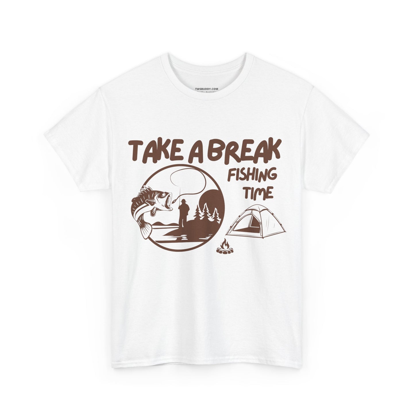Take a Brake T-shirt. Fishing T-shirt, Unisex Heavy Cotton Tee, Top quality Cotton. 7 colours, AU warehouse.