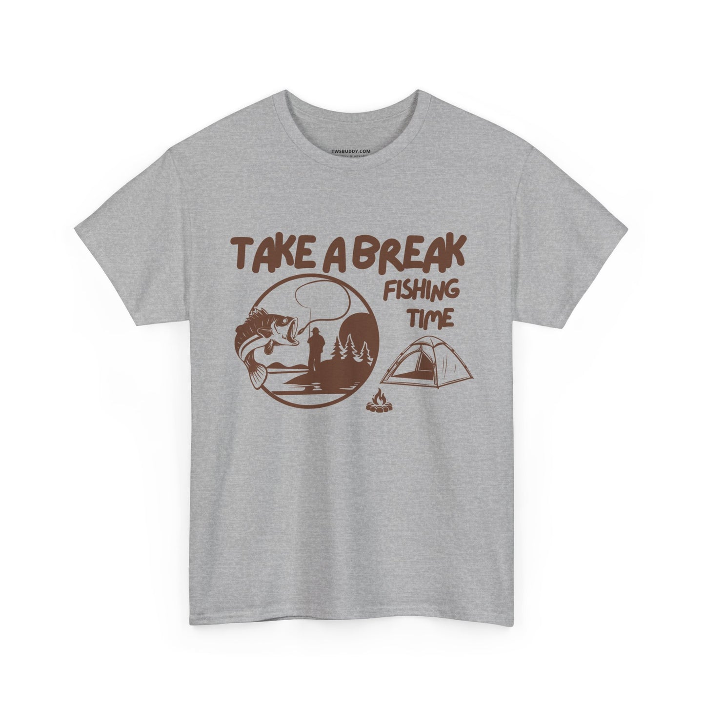 Take a Brake T-shirt. Fishing T-shirt, Unisex Heavy Cotton Tee, Top quality Cotton. 7 colours, AU Post..