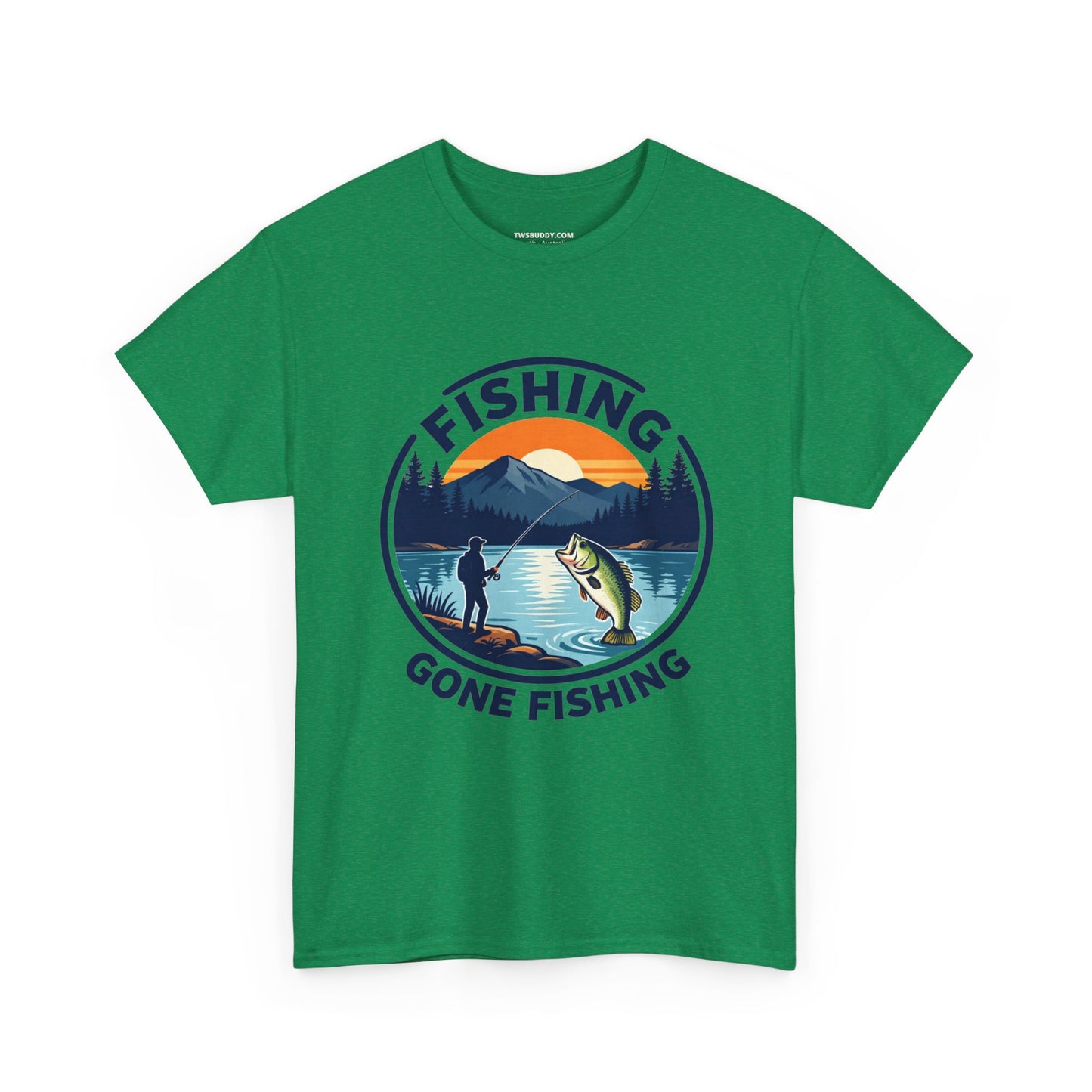 Fishing T-shirt, Gone fishing T-shirt, Top quality cotton, 4 colours, different sizes, AU warehouse.