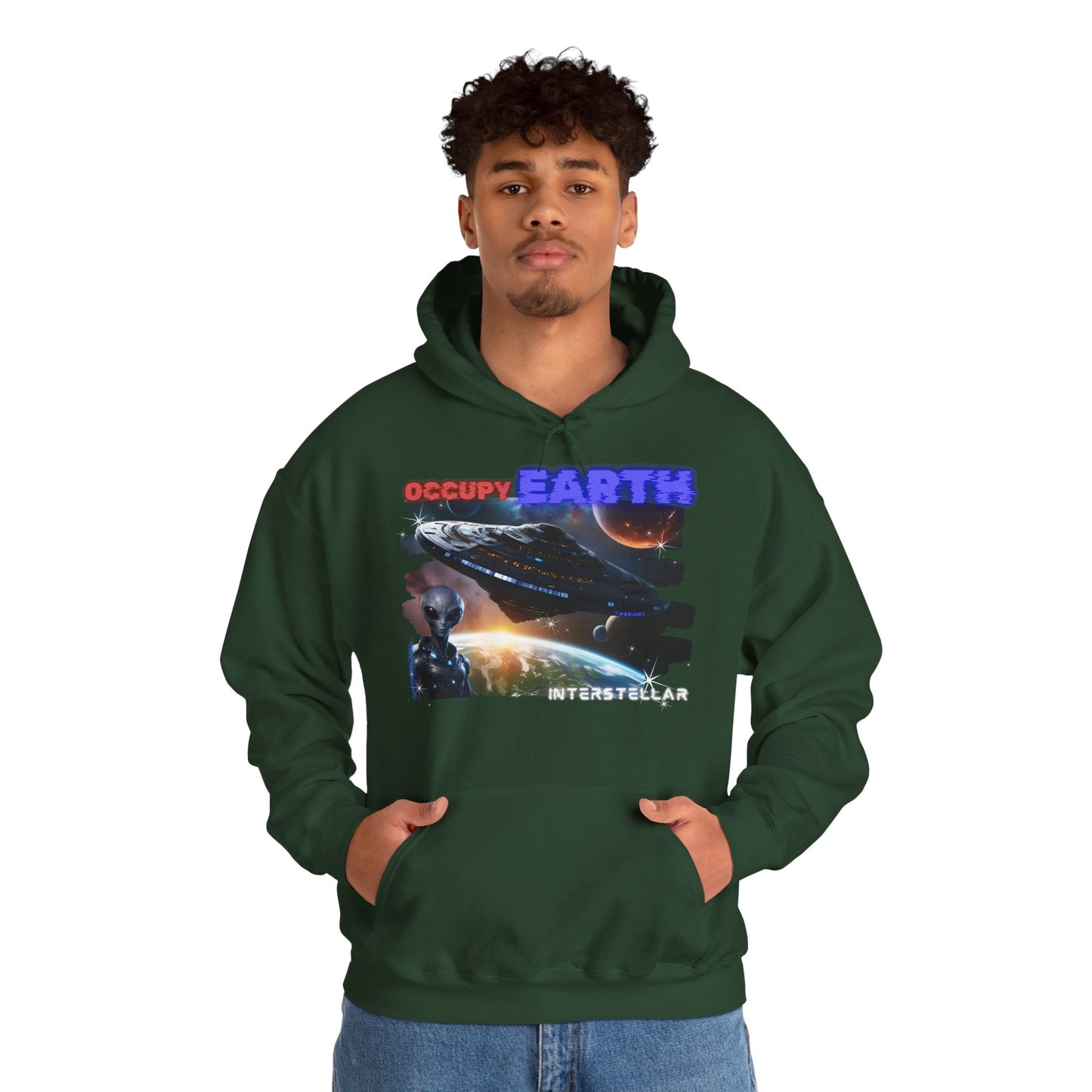 Occupy Earth hoodie, Gaming heavy blend hoodie, 5 colours, AUS-USA-CAN warehouse.