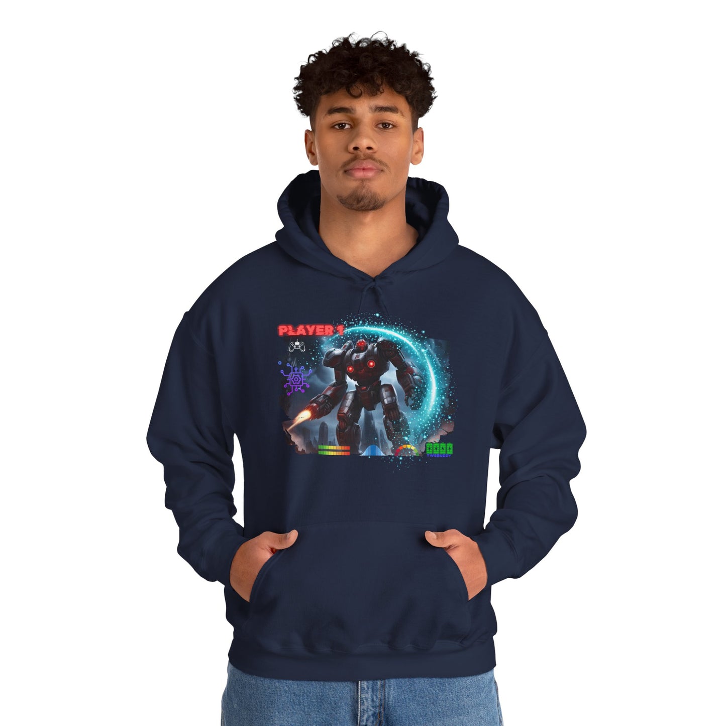 Player 1 Hoodie, Gaming Heavy Blend Hoodie, 3 colours, AUS-USA warehouse.