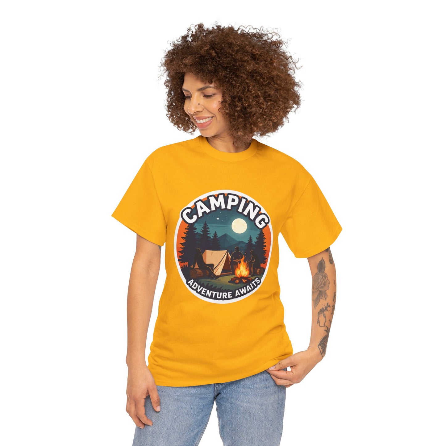 Camping T-shirt, Holiday T-shirt, Top quality cotton, 6 Colours, Different sizes, AU post.