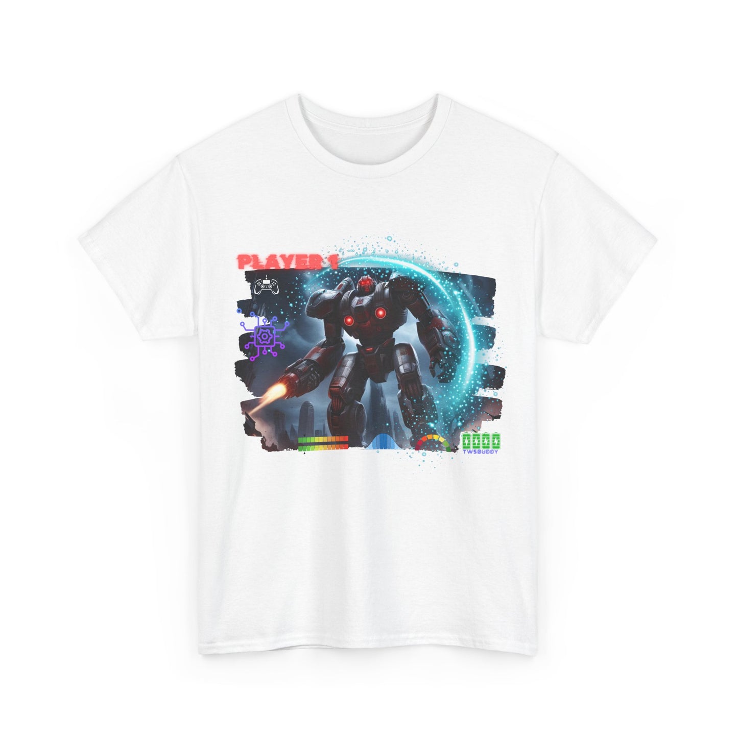 Player 1 T-Shirt, Gaming Tee 100% Top Range Cotton from the USA, 4 Colours, AUS-USA warehouse, local post.