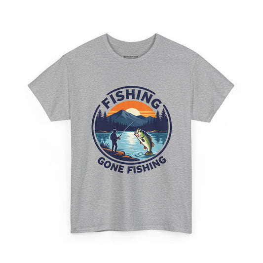 Fishing T-shirt, Gone fishing T-shirt, Top quality cotton, 4 colours, different sizes, AU warehouse.