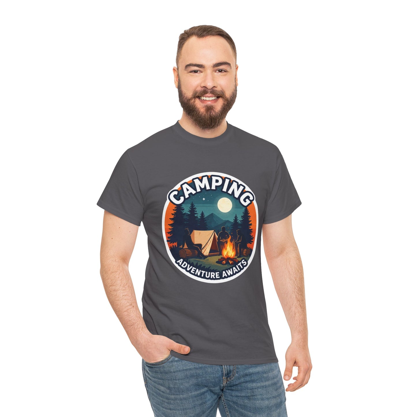 Camping T-shirt, Holiday T-shirt, Top quality cotton, 6 Colours, Different sizes, AU post.