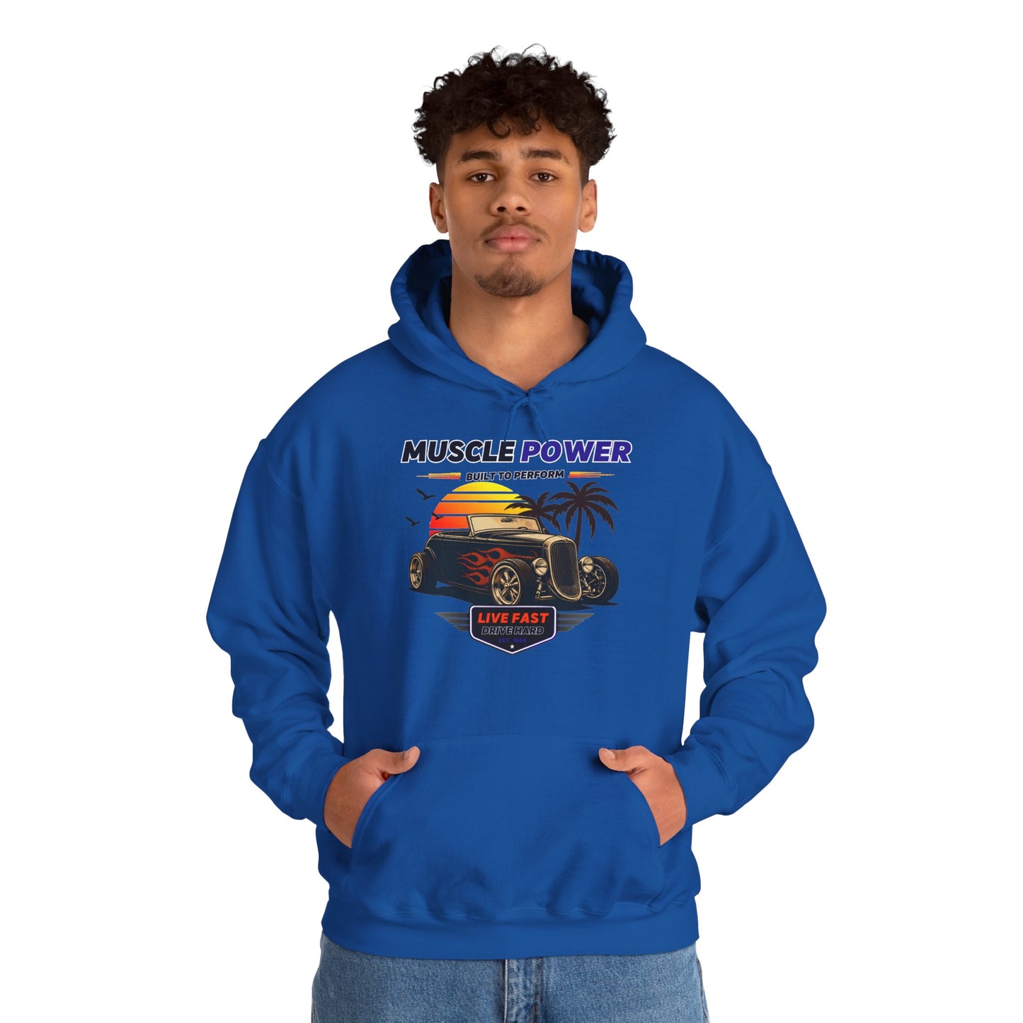 Hot Rod Car Hoodie, Muscle Car Hoodie, Kangaroo pocket, Top quality, 5 colours, different sizes, AU post.
