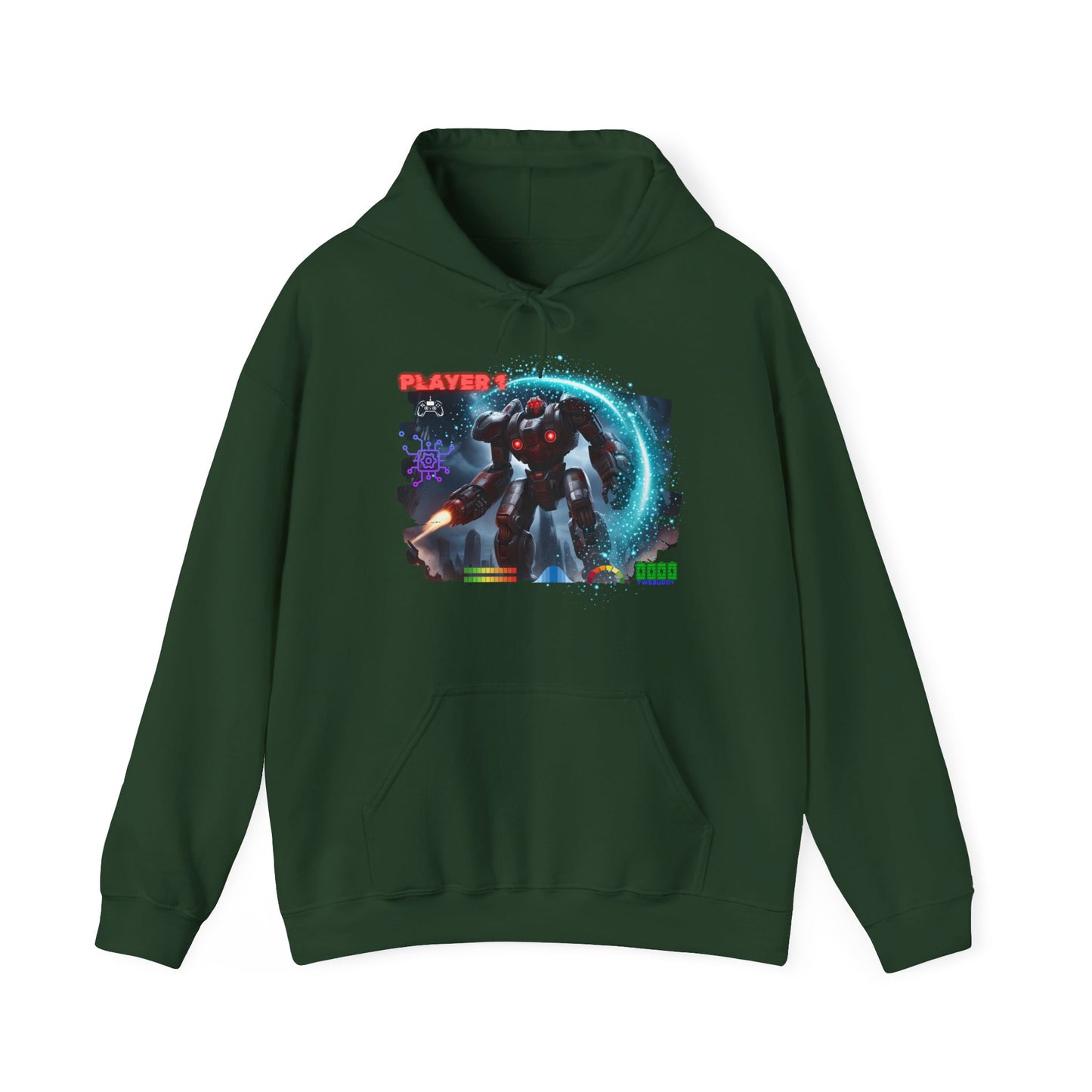 Player 1 Hoodie, Gaming Heavy Blend Hoodie, 3 colours, AUS-USA warehouse.
