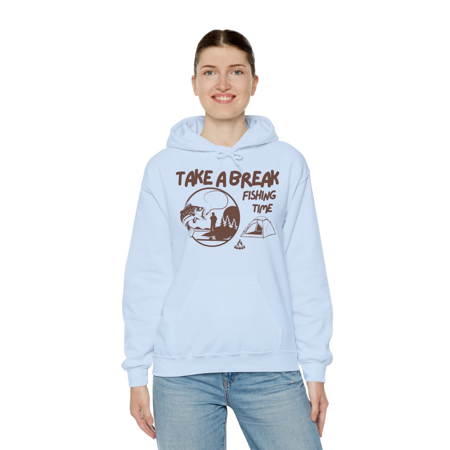 Take a break Hoodie, Fishing Hoodie, Salty lifestyle Hoodie, Unisex Heavy Blend Sweatshirt, 6 colours, different sizes, Top quality, AU warehouse.