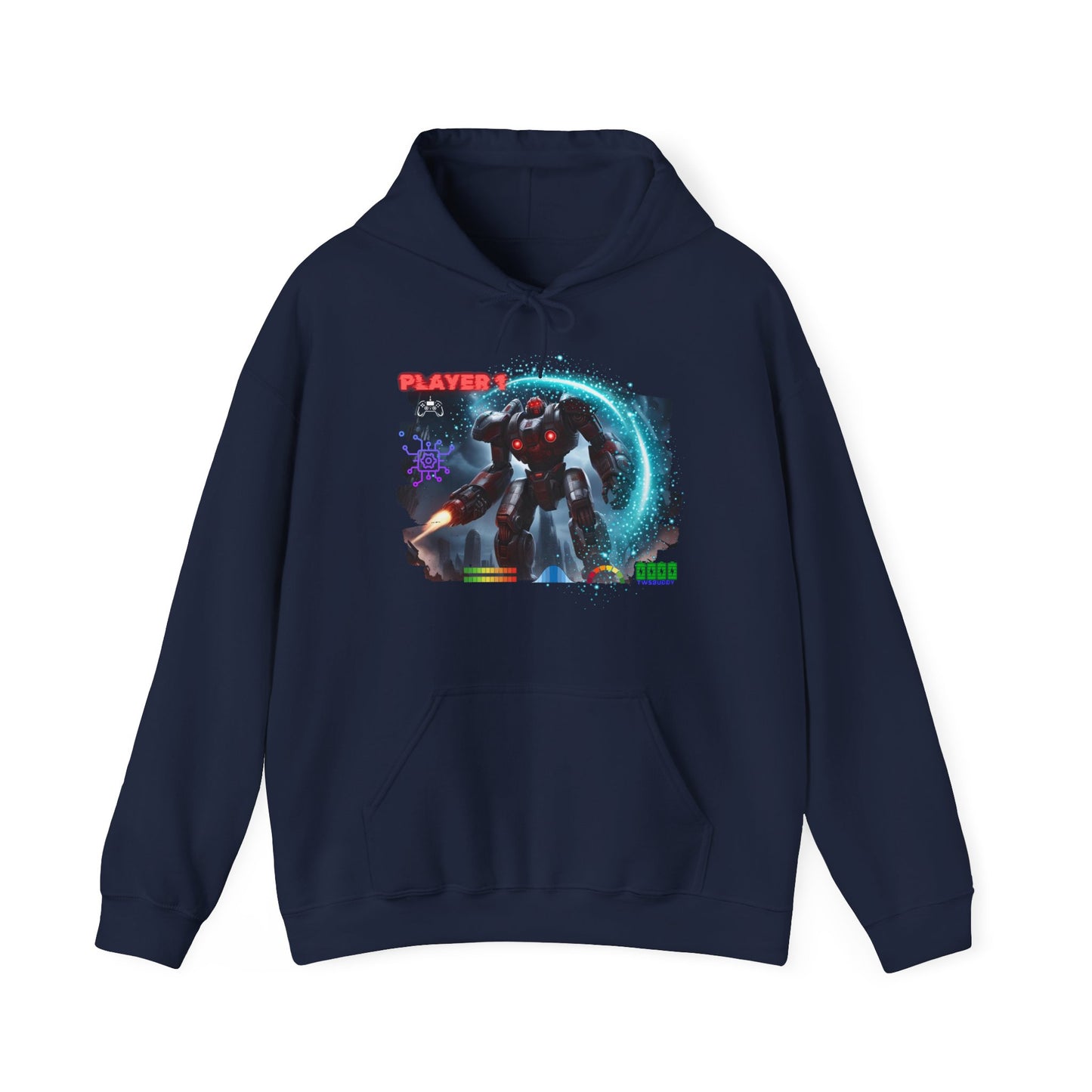 Player 1 Hoodie, Gaming Heavy Blend Hoodie, 3 colours, AUS-USA warehouse.