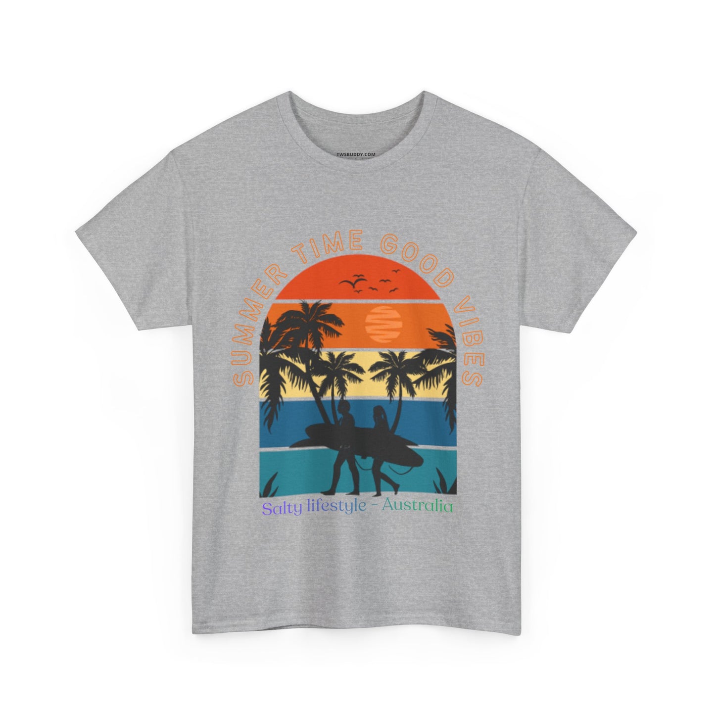 Salty lifestyle T-shirt, Surfing T-shirt, Top quality cotton, 4 Colours, different sizes, AUS Post.