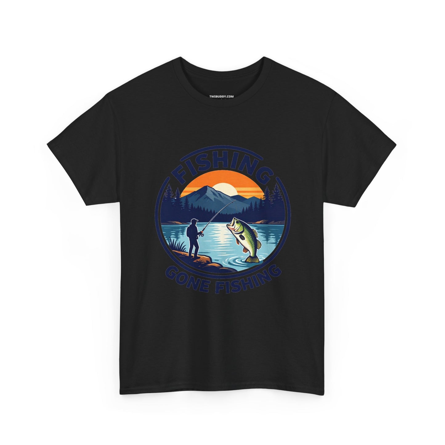 Fishing T-shirt, Gone fishing T-shirt, Top quality cotton, 4 colours, different sizes, AU warehouse.