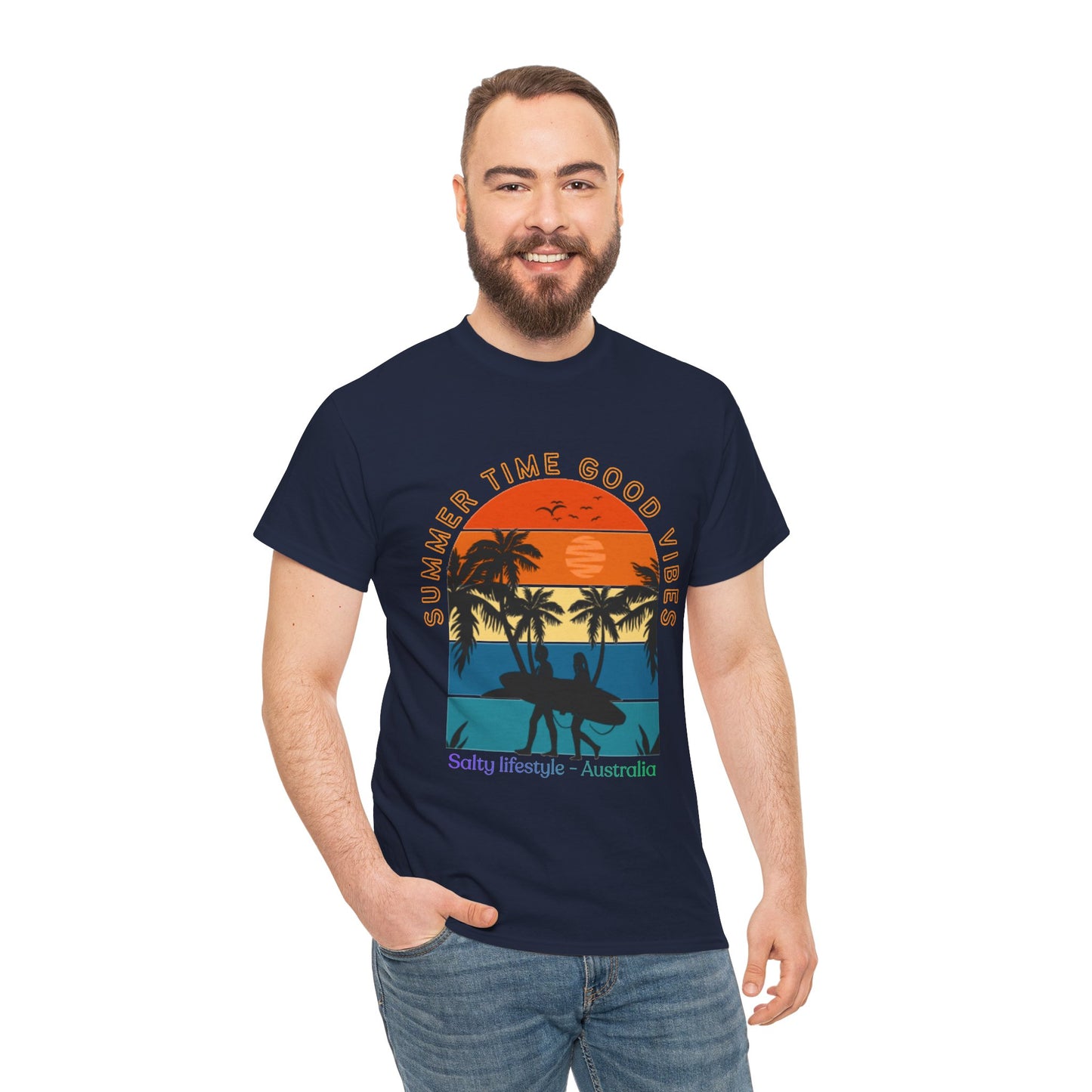 Salty lifestyle Surf & Beach Graphics Tee.