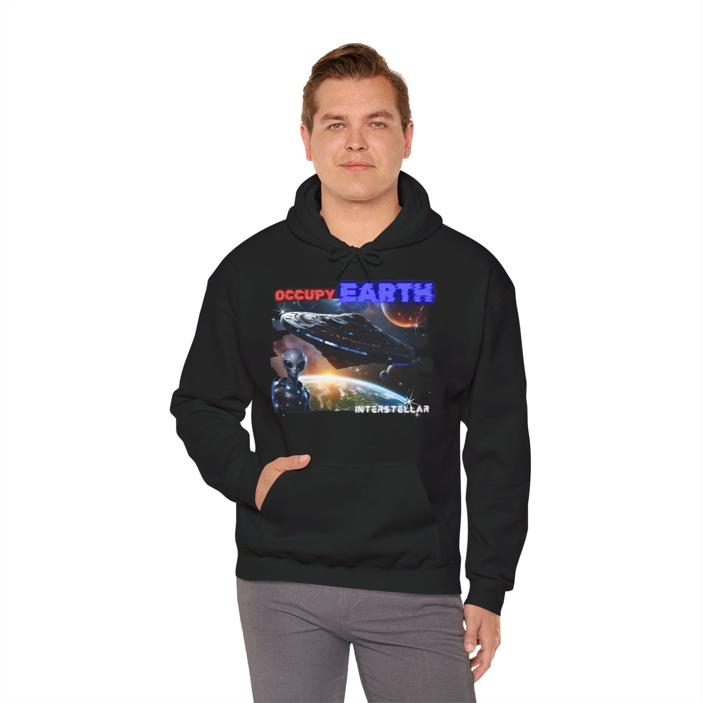 Occupy Earth hoodie, Gaming heavy blend hoodie, 5 colours, AUS-USA-CAN warehouse.