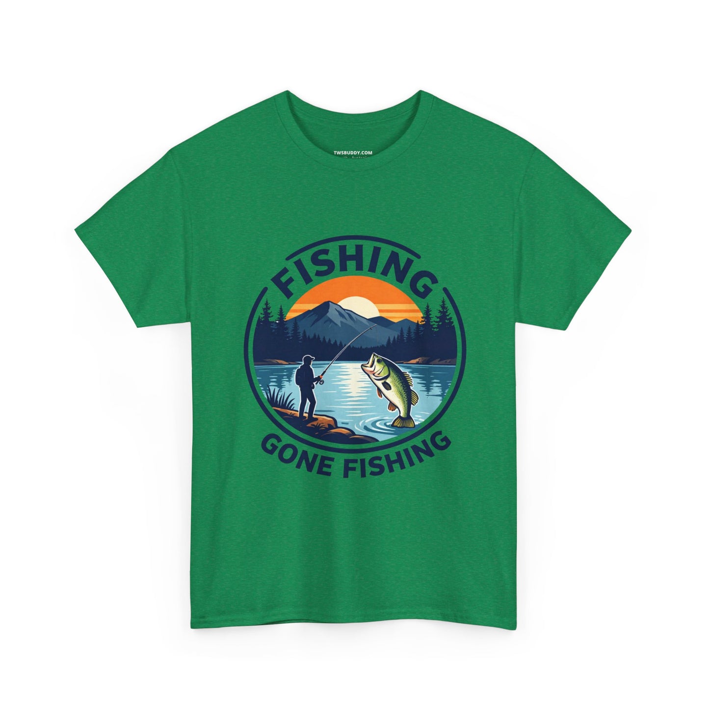 Fishing T-shirt, Gone fishing T-shirt, Top quality cotton, 4 colours, different sizes, AU warehouse.